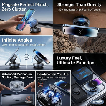 Vacuum Car Mobile Holder